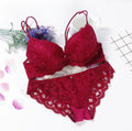 Flourish Elegant Lace Bra & Panty Set – Push Up & Double Padded Comfort