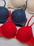 Front Buckle Double Padded Full Coverage Bra