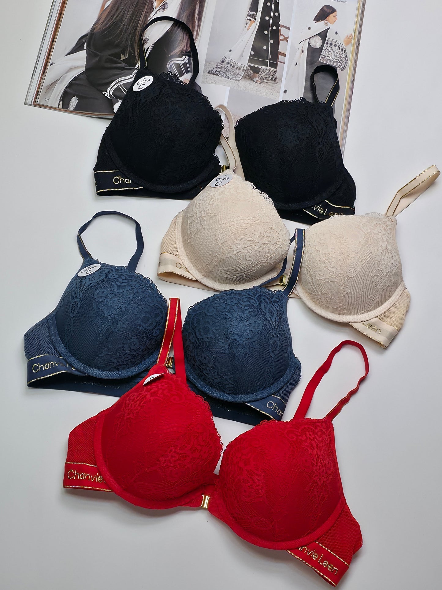 Front Buckle Double Padded Full Coverage Bra